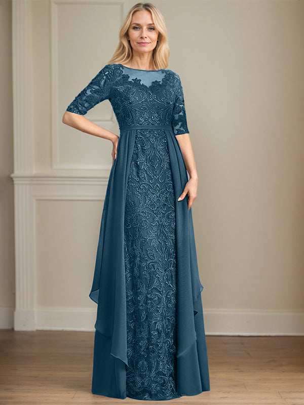 Chiffon Lace Maxi Dress