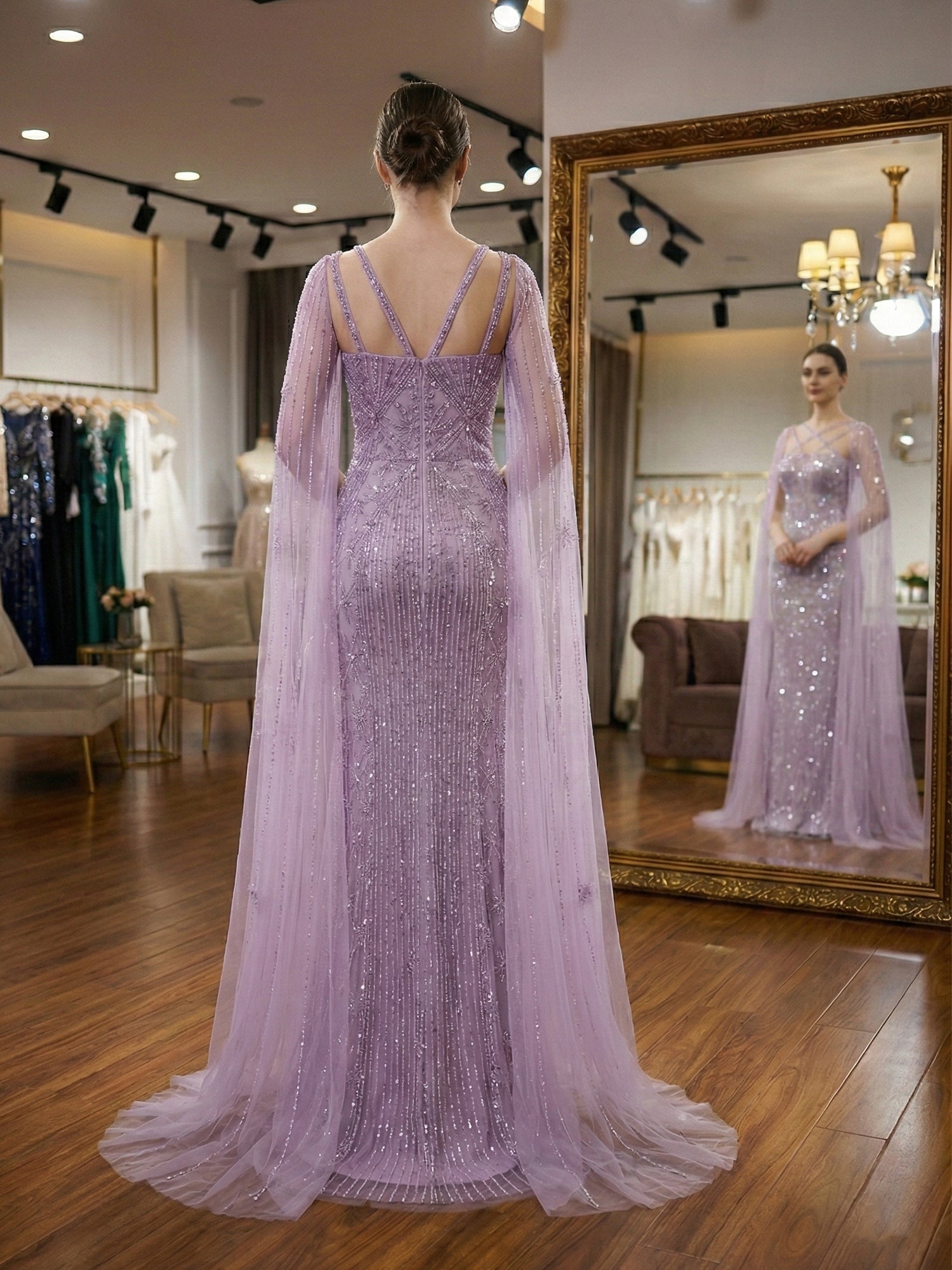 Teal_Beaded_Cape_Evening_Gown_with_Crisscross_Neckline_5.jpg