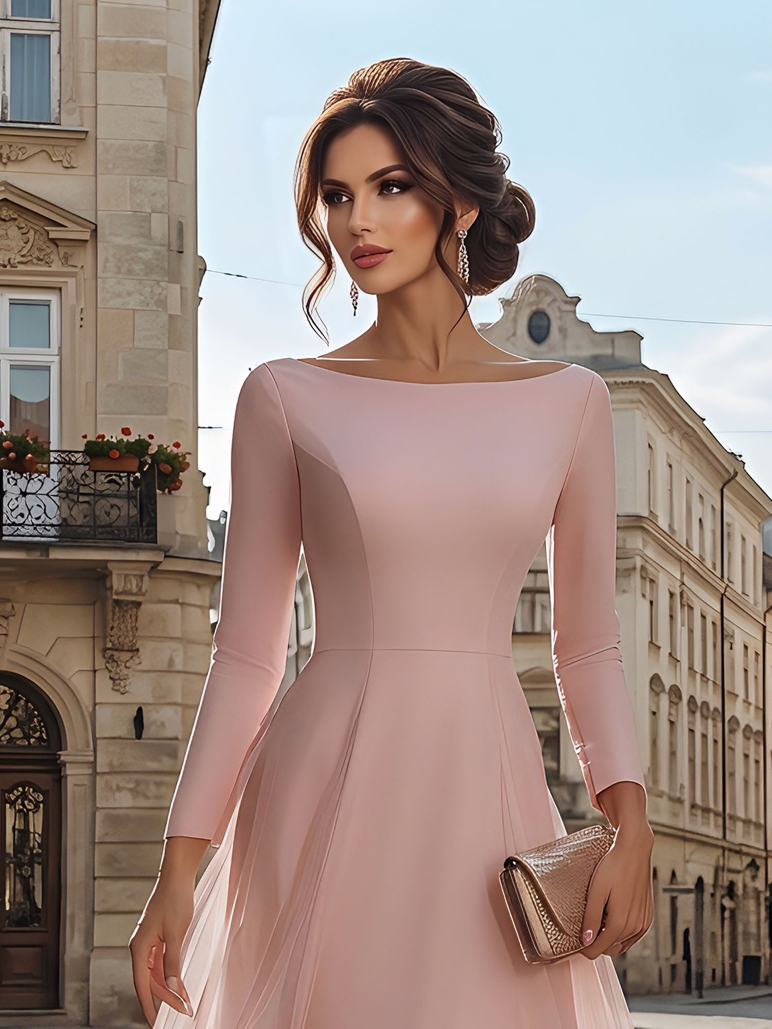 TimelessEveningForamlGownBlushPinkLong-SleeveLayeredOrganzaMidiDress_3.jpg