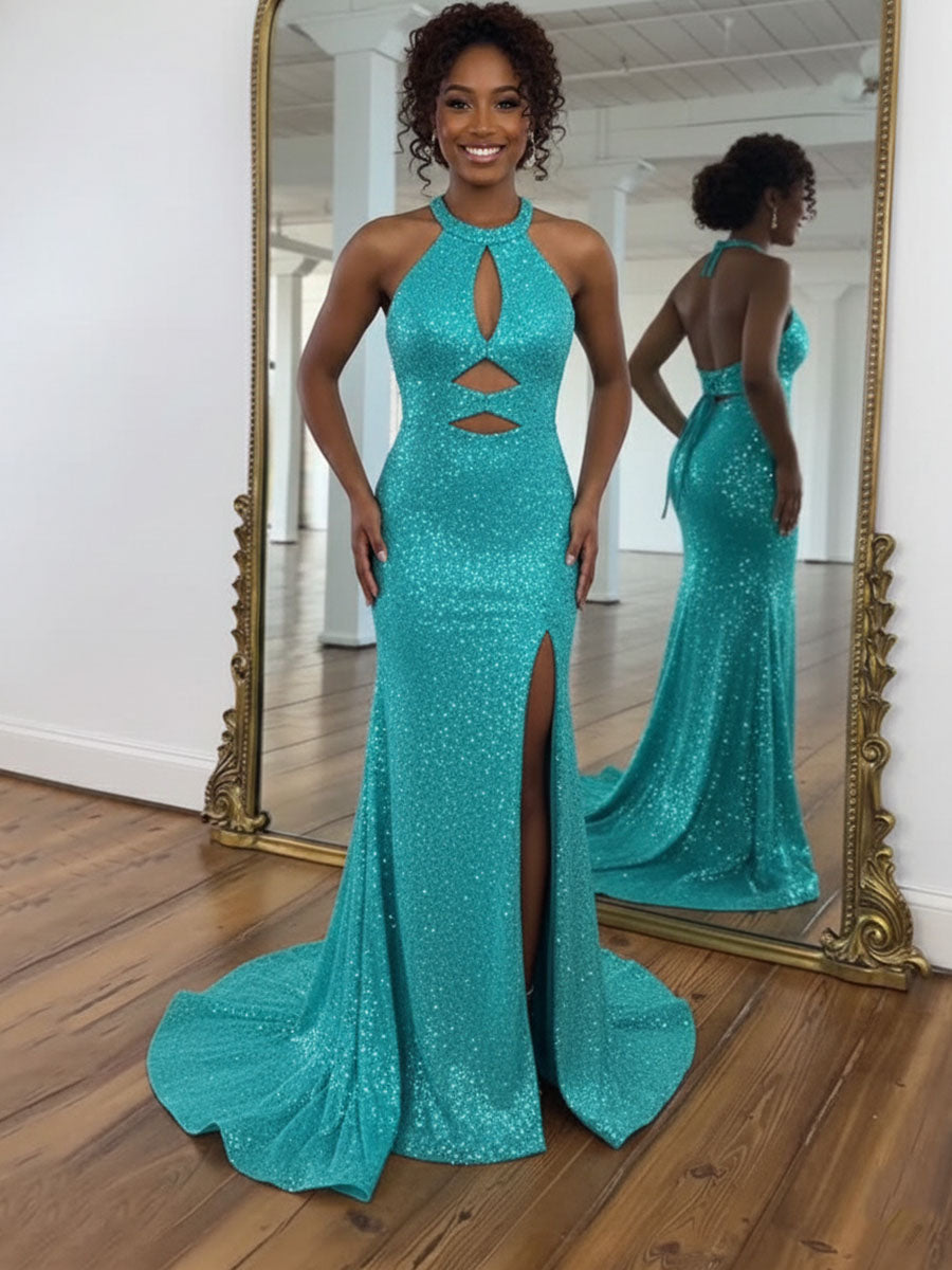 TurquoiseSequinSheathHalterNackPromDresswithSlit.jpg