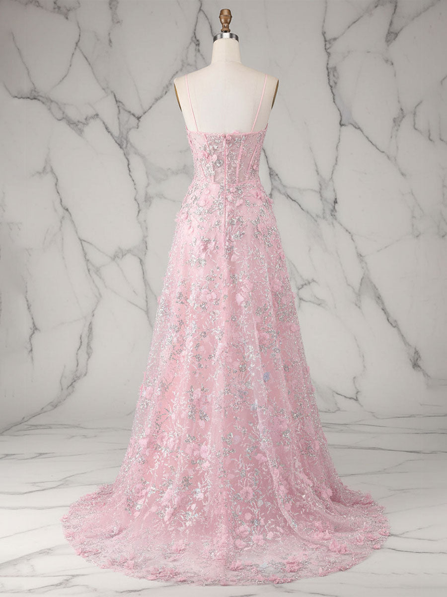 WhimsicalPink3DFloralAppliqueTullePromDresswithSlit_2.jpg