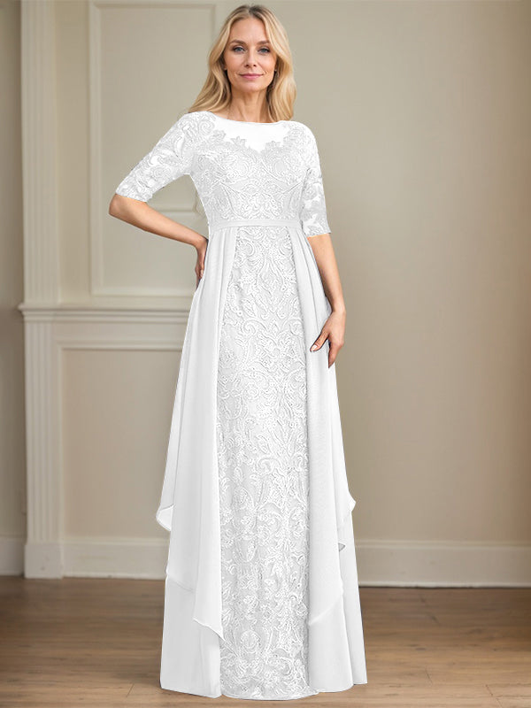 Chiffon Lace Maxi Dress
