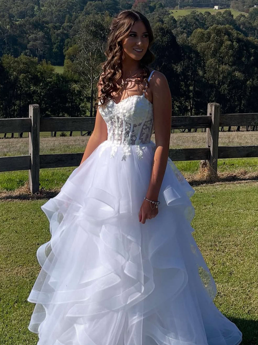 WhiteSheerFloralLaceCorsetSpaghettiStrapsTulleTieredPromDress_1.jpg