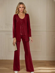 Chiffon Mother of the Bride Pantsuits with Jacket