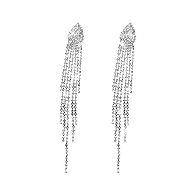 Elegant Stylish Drop Earrings Fine Jewelry Tassel Fringe