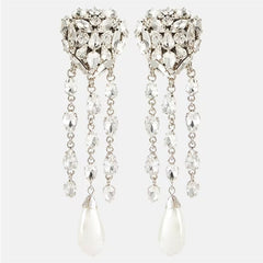 Women's Hoop Earrings Geometrical Heart Precious Luxury Sweet