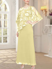 Long Glitter Mesh Dress with Novelty Asymmetric Overlay Bodice