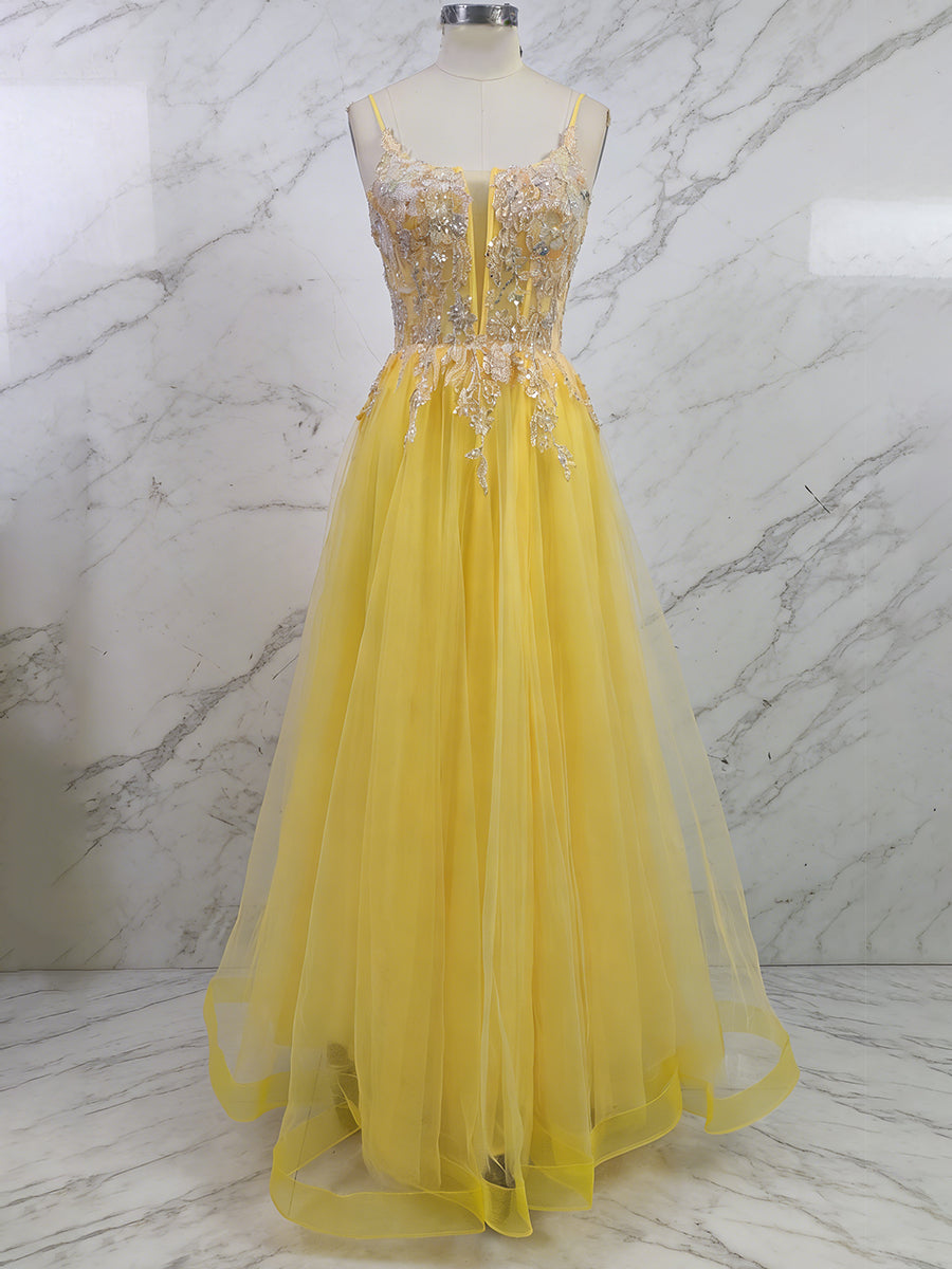 YellowMetallicLaceAppliqueTulleLongPromDresswithSlit_3.jpg