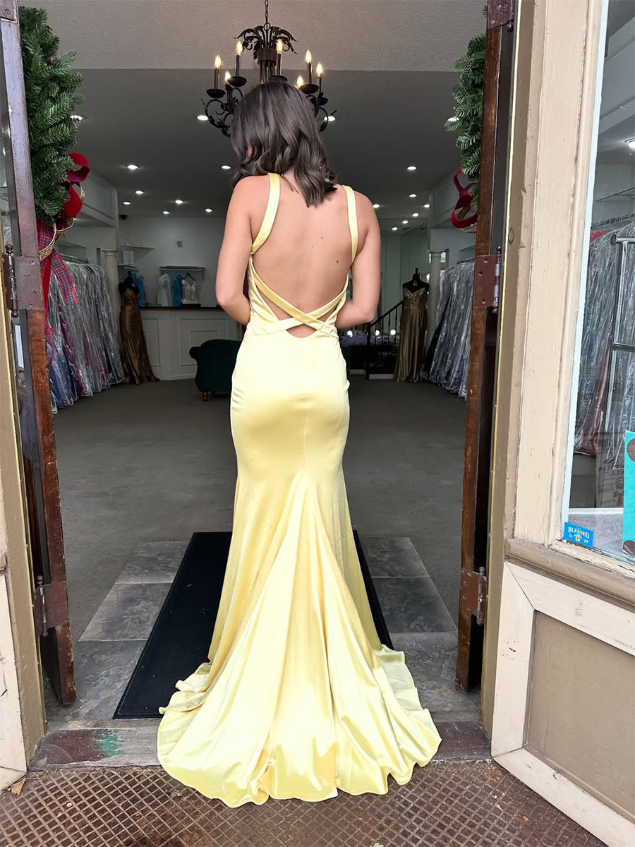 YellowSatinV-NeckMermaidLongPromDress_1.jpg