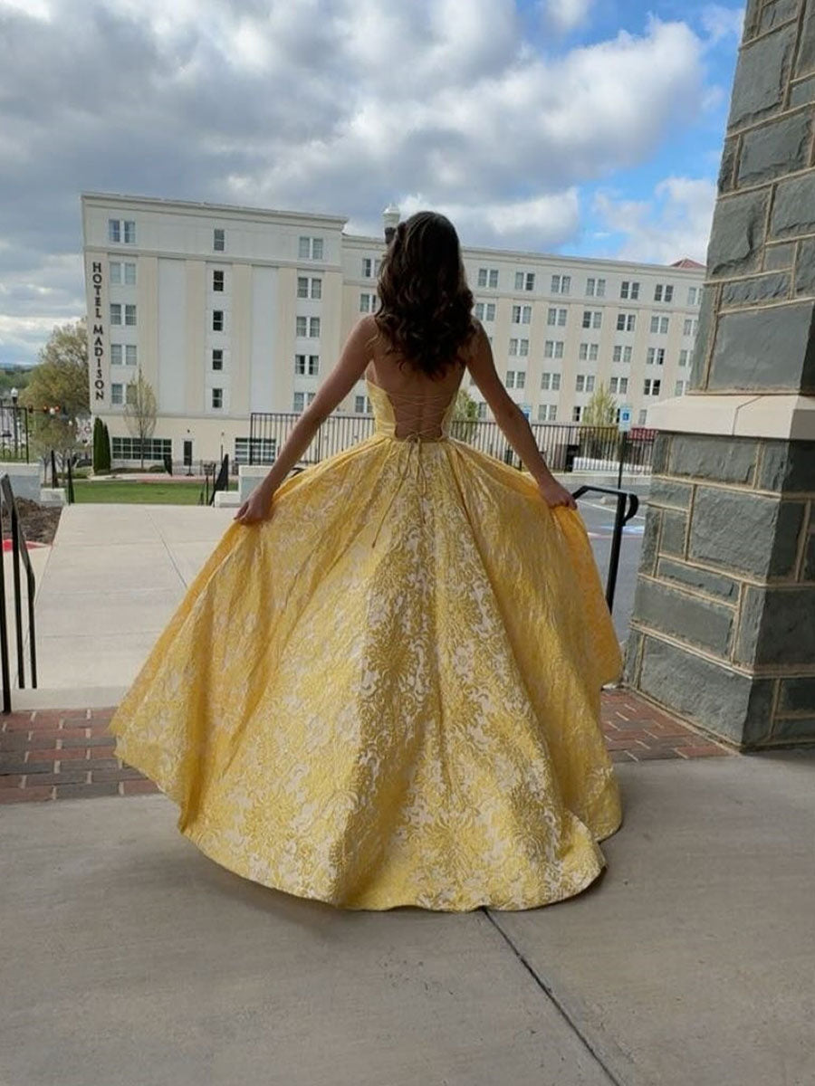 YellowStraplessEmbroideryPrintA-LineLongPromDress_1.jpg