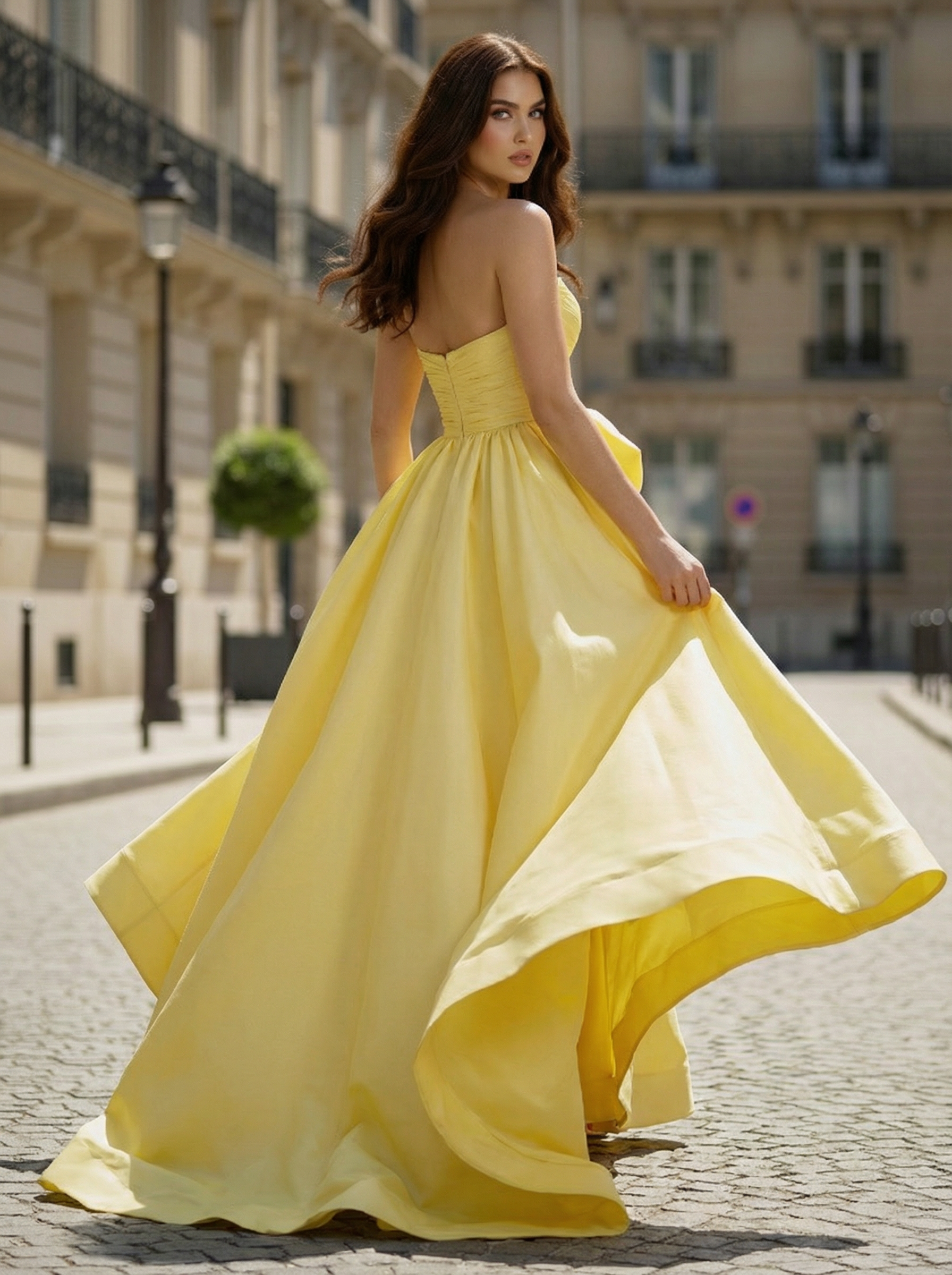 YellowStraplessSatinPromDresswithDramaticBowandHighSlit_3.png