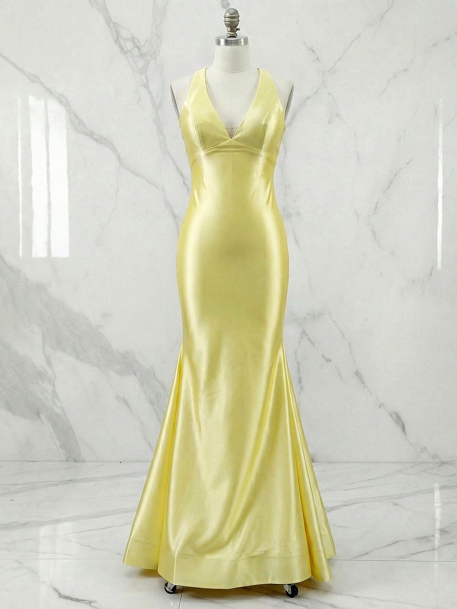 YellowVNeckMermaidSatinLongPromDresseswithSideCutouts_2.jpg