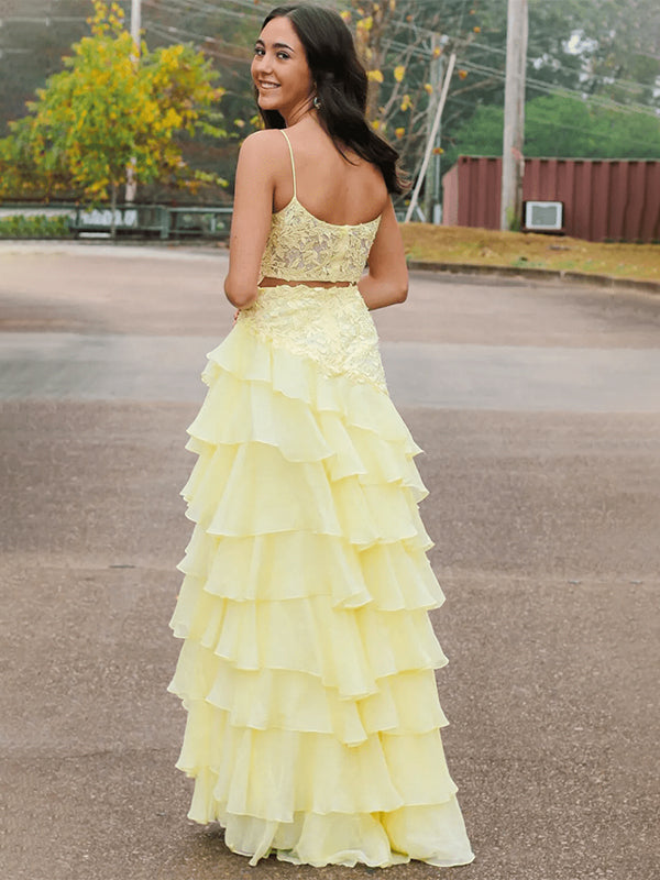 Yellow_A-Line_Spaghetti_Straps_Appliques_Tiered_Chiffon_Prom_Dress_with_Slit-1.jpg