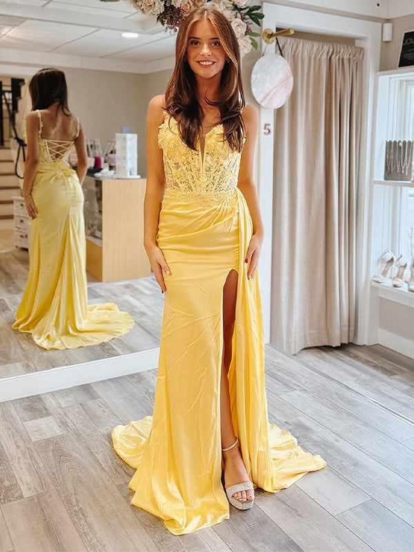 Yellow_Sheath_Mermaid_Sweetheart_Satin_Appliqued_Long_Prom_Dress_with_Slit.jpg