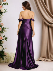 Trumpet/Mermaid Off The Shoulder Sleeveless Floor Length Dress