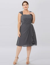 A-Line/Princess Spaghetti Straps Knee-Length Mother of the Bride Dresses